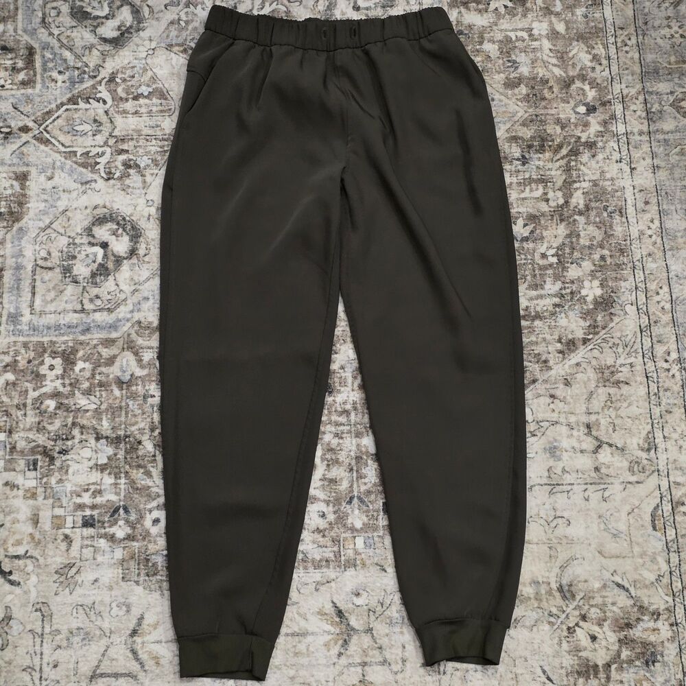 Avia ScubaKnit Pleated Joggers Olive Green M EUC